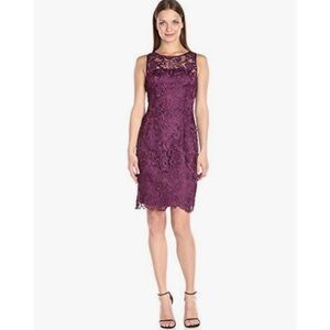 Adrianna Papell Illusion Neck Dress